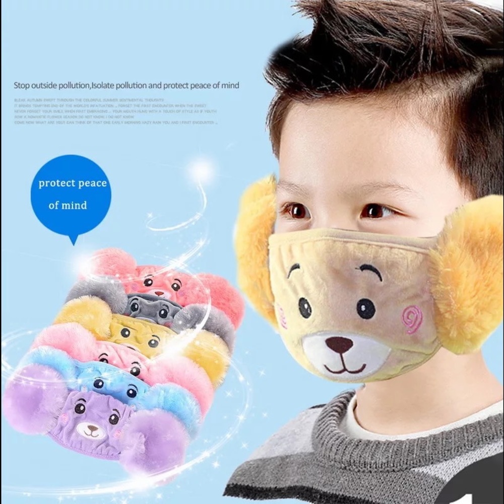 Winter mask reusable for kids Choose the color
